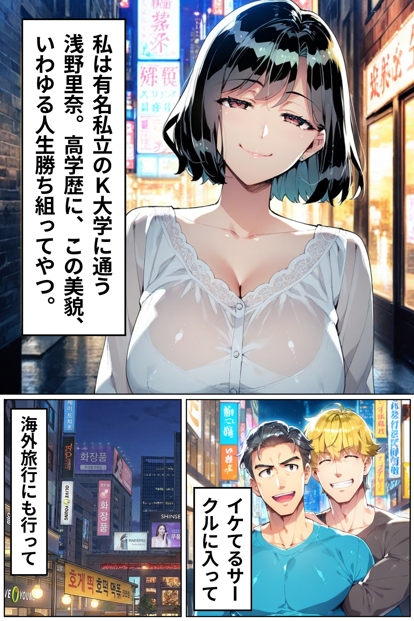 禁断のJDたちとの甘美なひととき エロ漫画 - 1