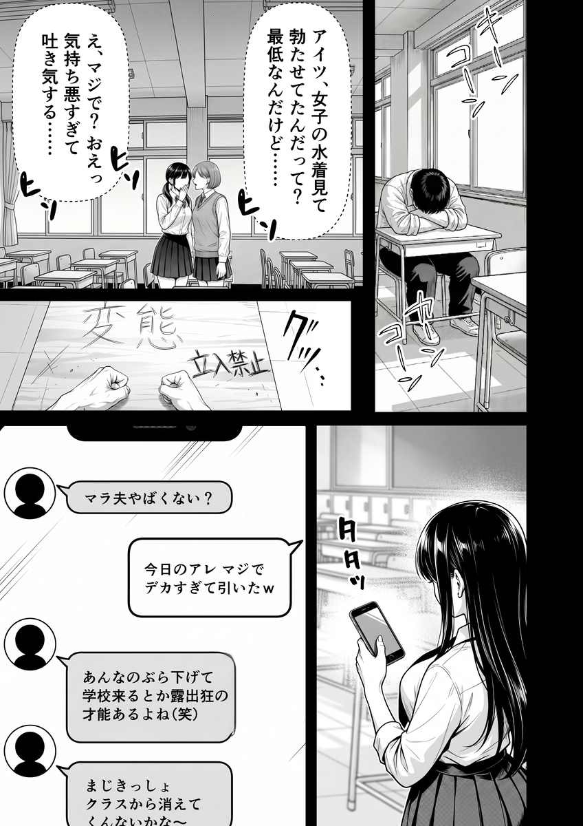 【えろまんが】復讐エッチが痛快すぎる！俺を虐めた女達を自慢のアソコでわからせてや エロ漫画 - 3